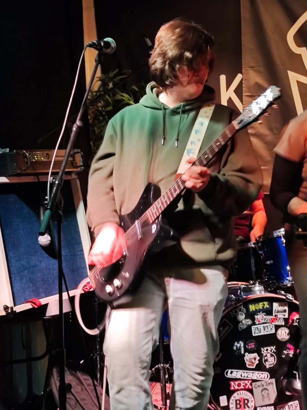 Fat Lars guitarist performing live